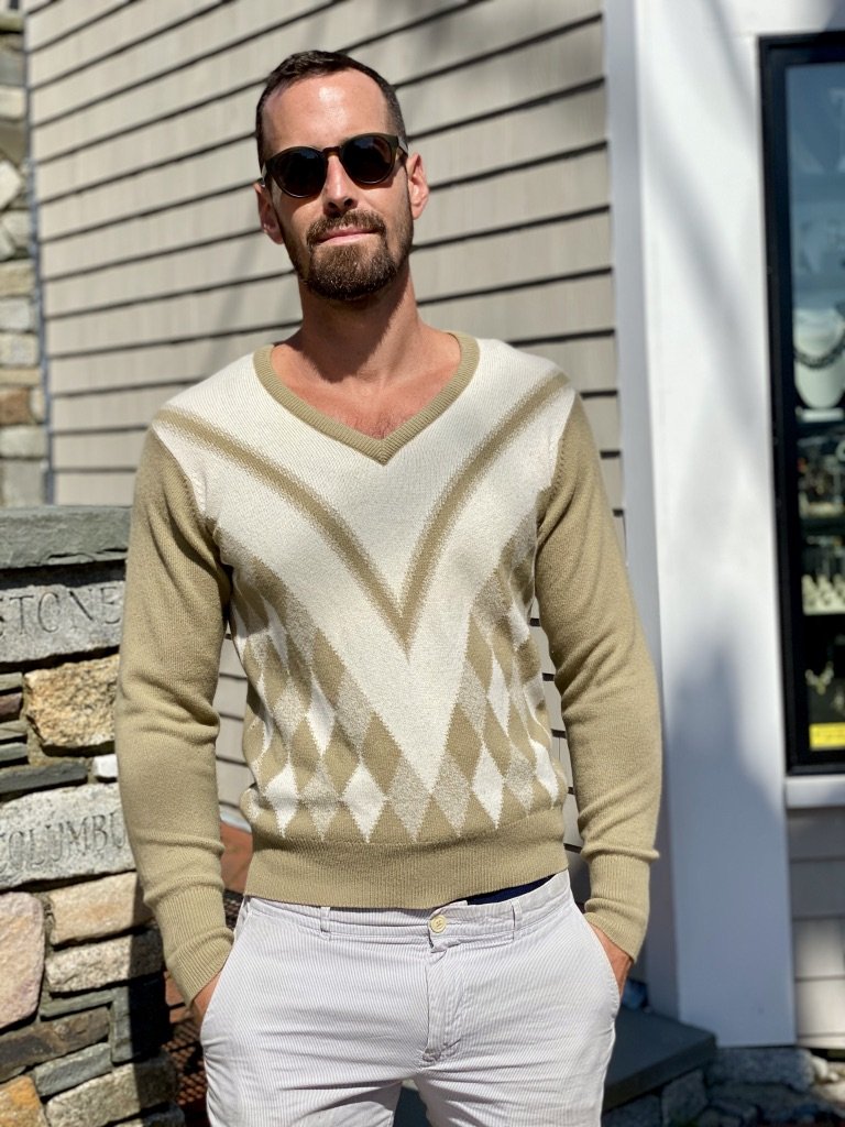 Ballantyne 100% Cashmere V-neck (L/44)