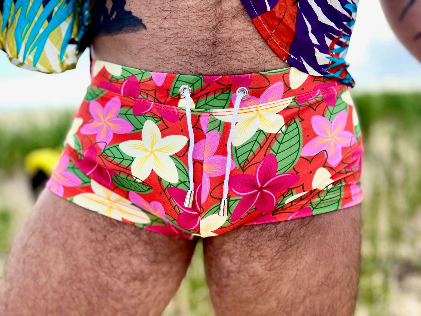 floral fuckit swim trunk