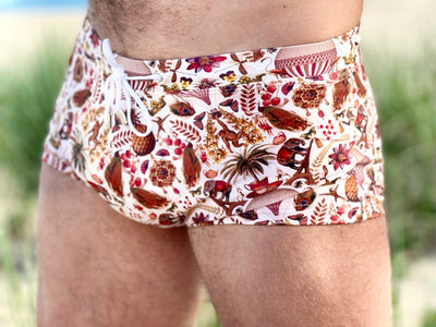 parisian pineapple swim trunk