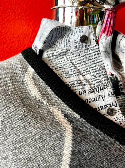 Ballantyne of Scotland 100% Cashmere V-Neck Men's Sweater (46/XL)