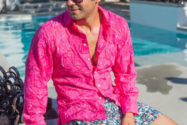 nick's floral pink tunic