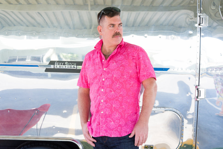 nick's floral pink SS