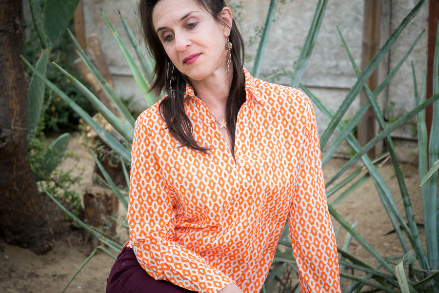 orange genies tunic