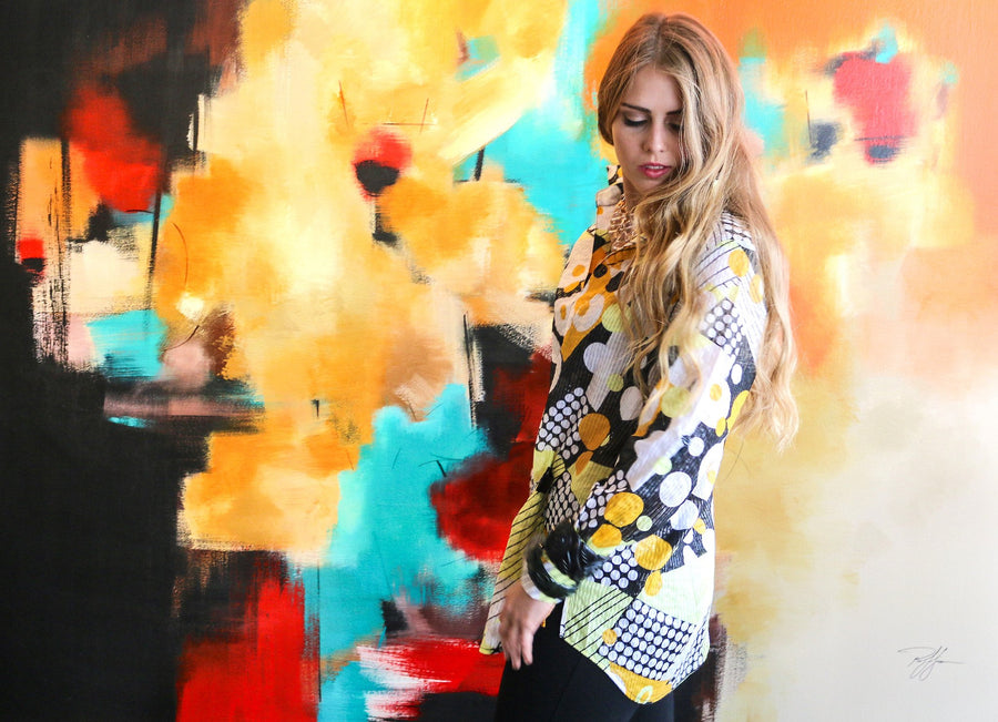 yellow derby tunic