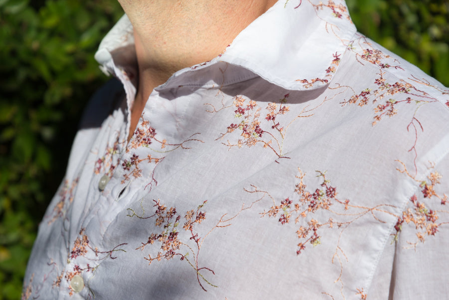 rays taupe embroidered SS