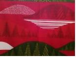 marimekko vintage tultakero christmas spruce one piece made LS