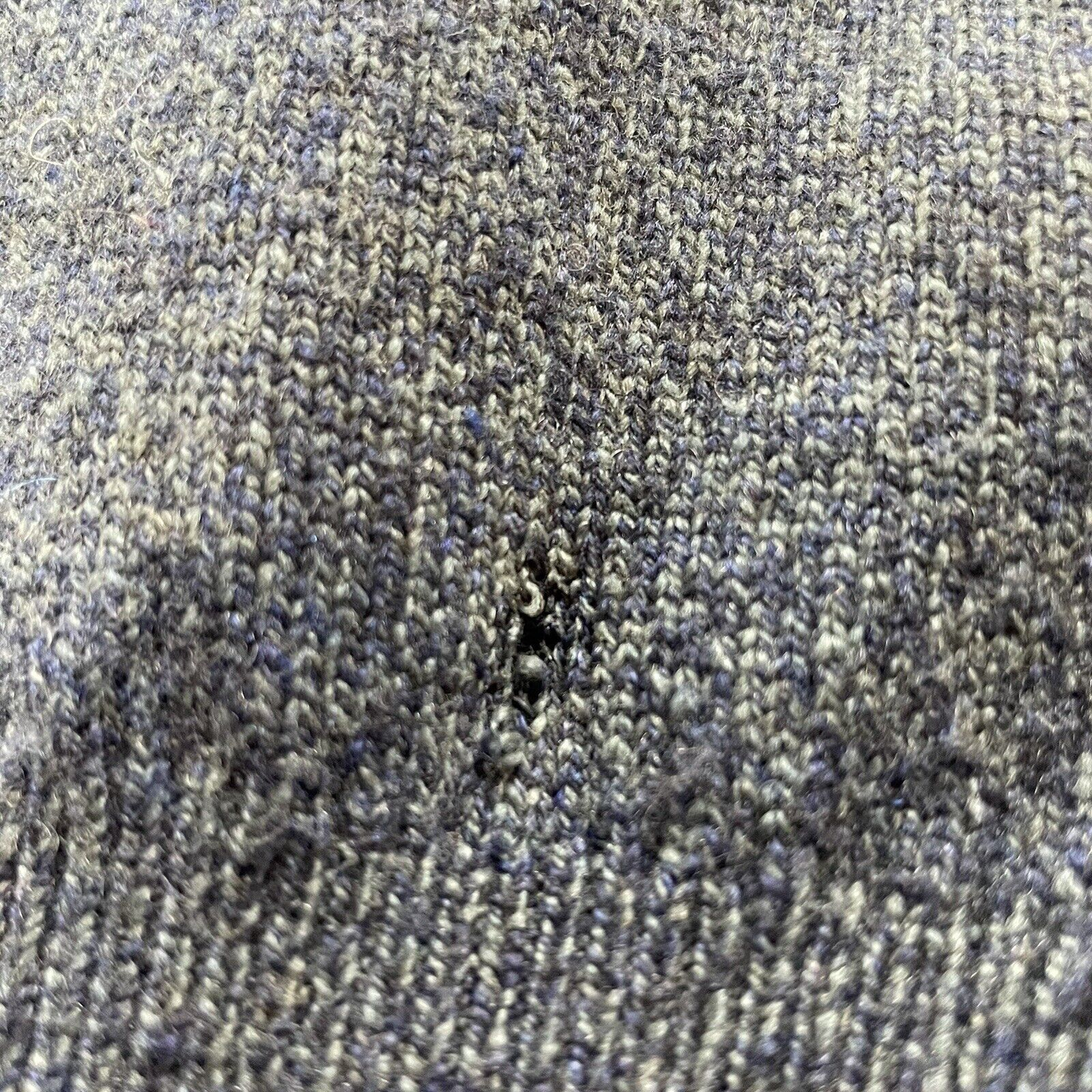 Clan Douglas 100% Cashmere Sweater Blue Intarsia Made in Scotland XL