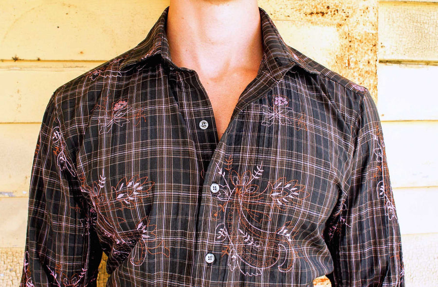 chocolate embroidered SS