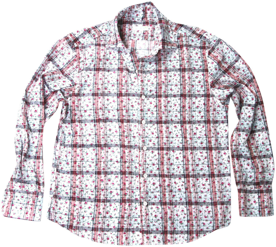floral plaid
