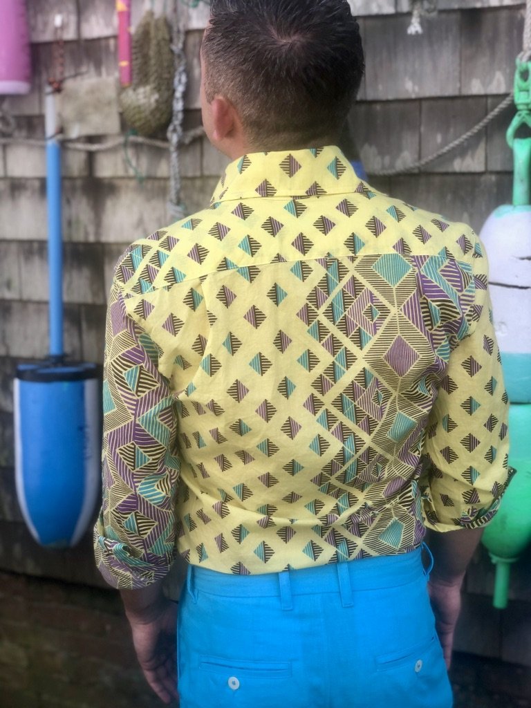 diamond border yellow LS