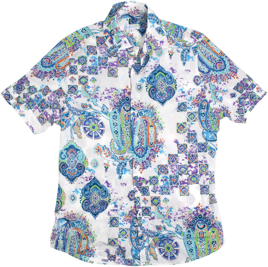 aqua paisley SS