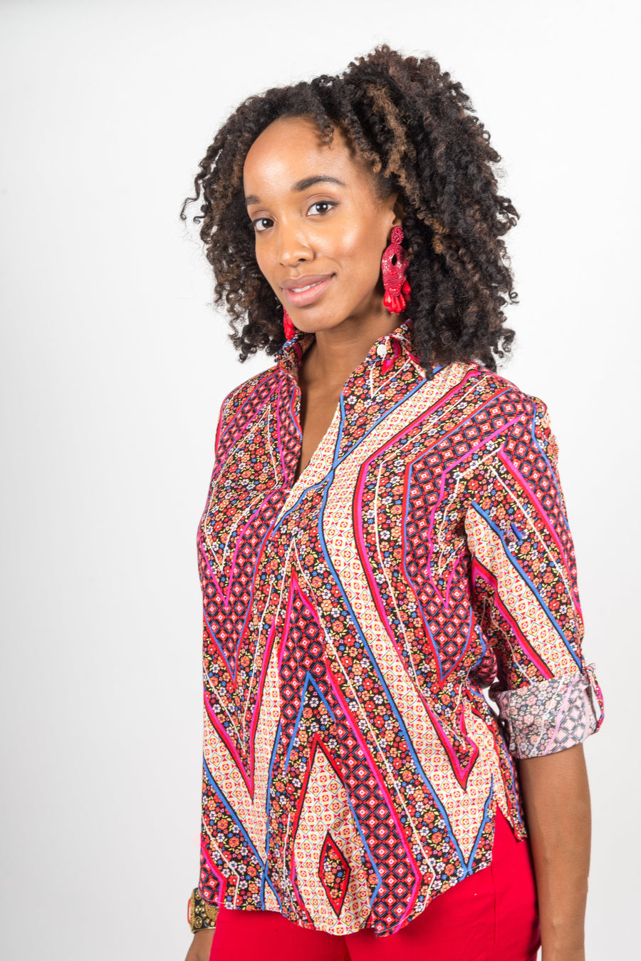 indian diagonals tunic