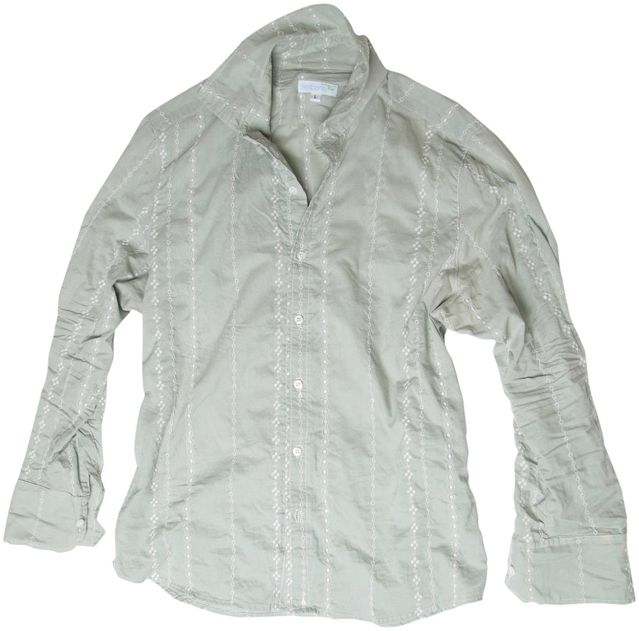 sage embroidered